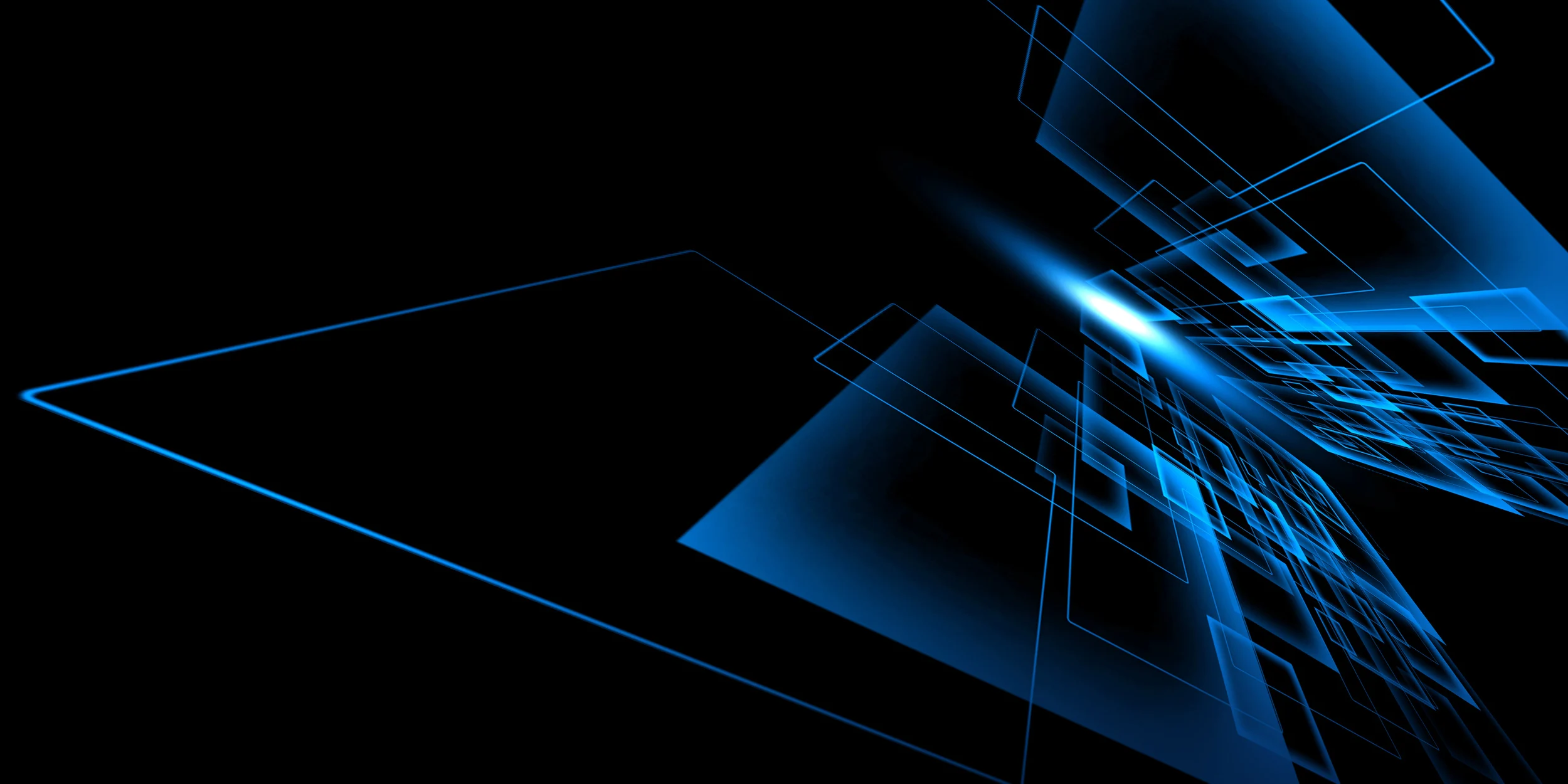 Blue Abstract Technology Background with